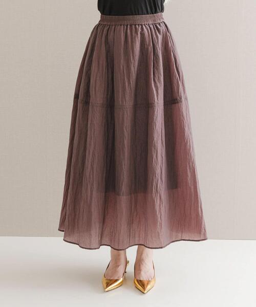 URBAN RESEARCH ROSSO WOMEN（アーバンリサーチ　ロッソ）の「ブライトギャザースカート（スカート・レディース・グレー/ブラウン・FREE）」の16枚目の写真