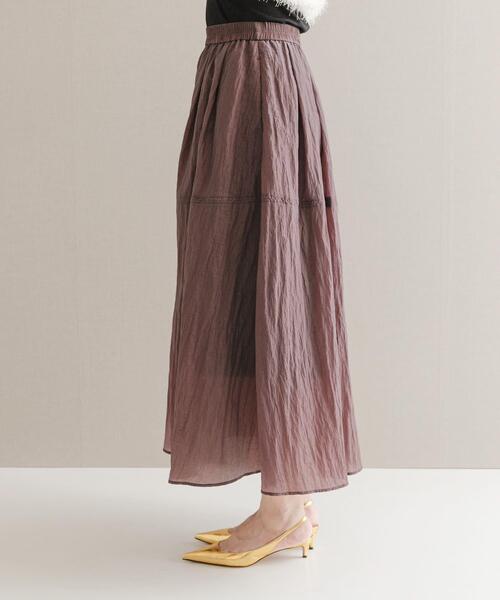 URBAN RESEARCH ROSSO WOMEN（アーバンリサーチ　ロッソ）の「ブライトギャザースカート（スカート・レディース・グレー/ブラウン・FREE）」の17枚目の写真