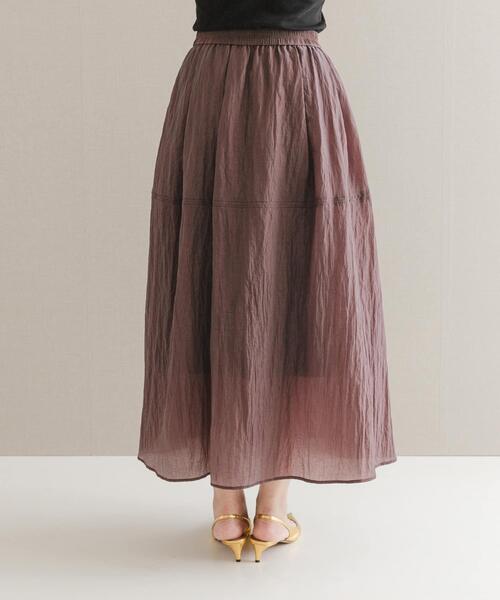 URBAN RESEARCH ROSSO WOMEN（アーバンリサーチ　ロッソ）の「ブライトギャザースカート（スカート・レディース・グレー/ブラウン・FREE）」の18枚目の写真