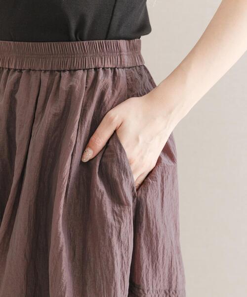 URBAN RESEARCH ROSSO WOMEN（アーバンリサーチ　ロッソ）の「ブライトギャザースカート（スカート・レディース・グレー/ブラウン・FREE）」の19枚目の写真