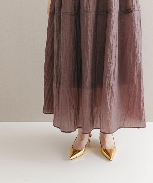 URBAN RESEARCH ROSSO WOMEN（アーバンリサーチ　ロッソ）の「ブライトギャザースカート（スカート・レディース・グレー/ブラウン・FREE）」の20枚目の写真