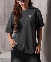 【MEMORY】ハートワンポイント刺繍 S/S Tシャツ / Heart one point embroidery short sleeve T-shirt