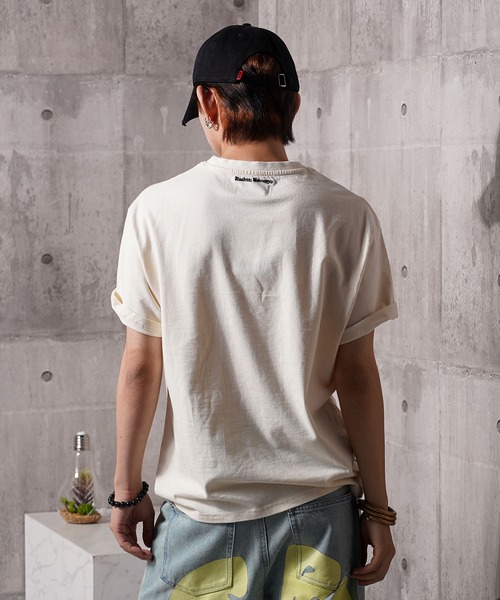 #MEMORY(メモリー)の「【MEMORY】ハートワンポイント刺繍 S/S Tシャツ / Heart one point embroidery short sleeve T-shirt(Tシャツ/カットソー・メンズ・アイボリー/ブラック・M/L/XL)」の10枚目の写真