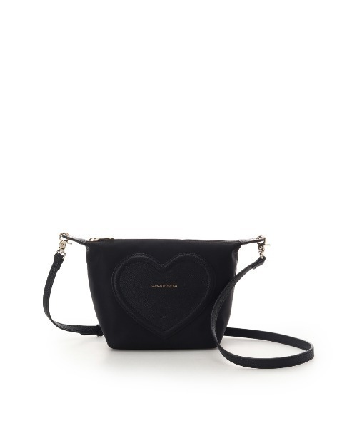 SAMANTHAVEGA(サマンサベガ)の「フロントハートナイロンショルダーバッグ(ショルダーバッグ・レディース・ブラック/ライトブルー/ピンク・FREE)」の6枚目の写真