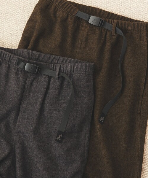 Gramicci（グラミチ）の「【別注】Gramicci / メランジ スラックス（その他パンツ・メンズ・チャコールグレー/オリーブ・SMALL/MEDIUM/LARGE/X-LARGE）」の2枚目の写真