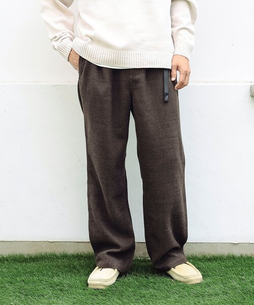 Gramicci（グラミチ）の「【別注】Gramicci / メランジ スラックス（その他パンツ・メンズ・チャコールグレー/オリーブ・SMALL/MEDIUM/LARGE/X-LARGE）」の4枚目の写真