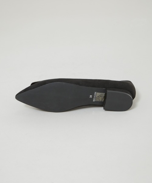 NANO universe（ナノユニバース）の「ポインテッドトゥバックルフラットパンプス（パンプス・レディース・グレー/ブラック・36/37/38）」の10枚目の写真