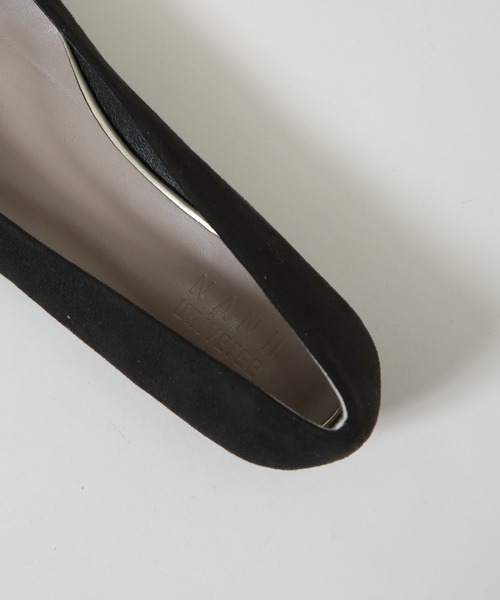 NANO universe（ナノユニバース）の「ポインテッドトゥバックルフラットパンプス（パンプス・レディース・グレー/ブラック・36/37/38）」の7枚目の写真