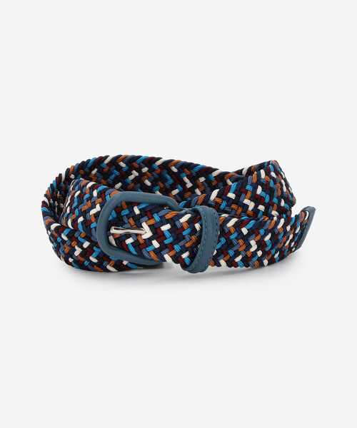 Anderson's（アンダーソンズ）の「Anderson's |〈別注〉ラバー メッシュベルト（ベルト・レディース・グレー系その他/イエロー系その他/ブルー系その他・90/80）」の2枚目の写真