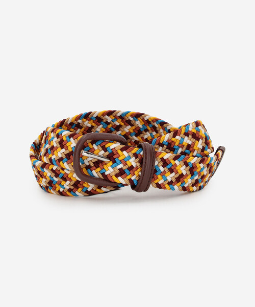 Anderson's（アンダーソンズ）の「Anderson's |〈別注〉ラバー メッシュベルト（ベルト・レディース・グレー系その他/イエロー系その他/ブルー系その他・90/80）」の3枚目の写真