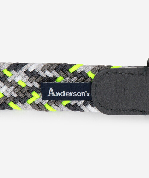 Anderson's（アンダーソンズ）の「Anderson's |〈別注〉ラバー メッシュベルト（ベルト・レディース・グレー系その他/イエロー系その他/ブルー系その他・90/80）」の8枚目の写真