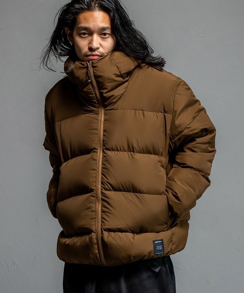430（フォーサーティ）の「mj10997-SHIELD DOWN JACKET ダウンジャケット(25-137)（ダウンジャケット/コート・メンズ・オレンジ/ブラウン/カーキ/ブラック・3/2/1/0）」の2枚目の写真