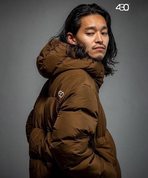 430（フォーサーティ）の「mj10997-SHIELD DOWN JACKET ダウンジャケット(25-137)（ダウンジャケット/コート・メンズ・オレンジ/ブラウン/カーキ/ブラック・3/2/1/0）」の5枚目の写真