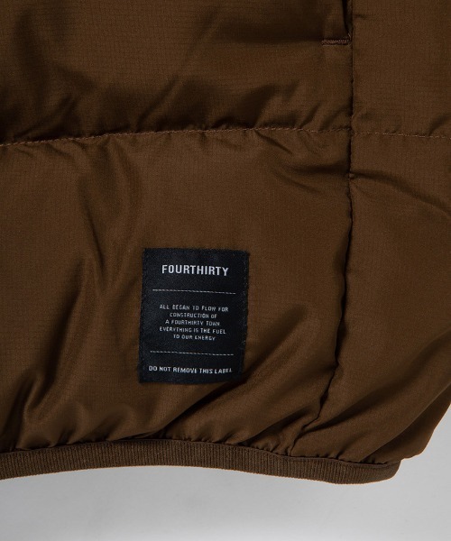 430（フォーサーティ）の「mj10997-SHIELD DOWN JACKET ダウンジャケット(25-137)（ダウンジャケット/コート・メンズ・オレンジ/ブラウン/カーキ/ブラック・3/2/1/0）」の15枚目の写真