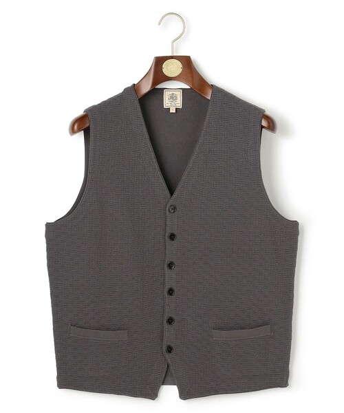 J.PRESS（ジェイプレス）の「重ねて映える洗練レイヤード【ストレッチ / イージーケア】【FLEX YARN】ハイゲージ ニットベスト（ベスト・メンズ・グレー系/ネイビー系・SMALL/MEDIUM/LARGE/X-LARGE）」の7枚目の写真