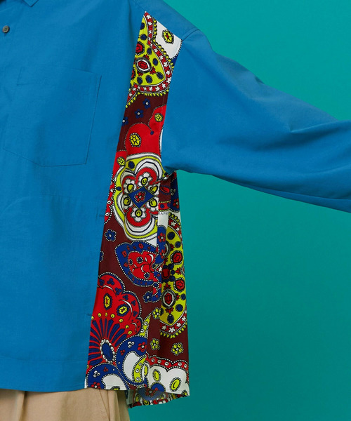 FRAPBOIS（フラボア）の「スカーフル ブラウス（シャツ/ブラウス・レディース・ブラック/ブルー・2/1）」の8枚目の写真