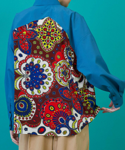 FRAPBOIS（フラボア）の「スカーフル ブラウス（シャツ/ブラウス・レディース・ブラック/ブルー・2/1）」の9枚目の写真