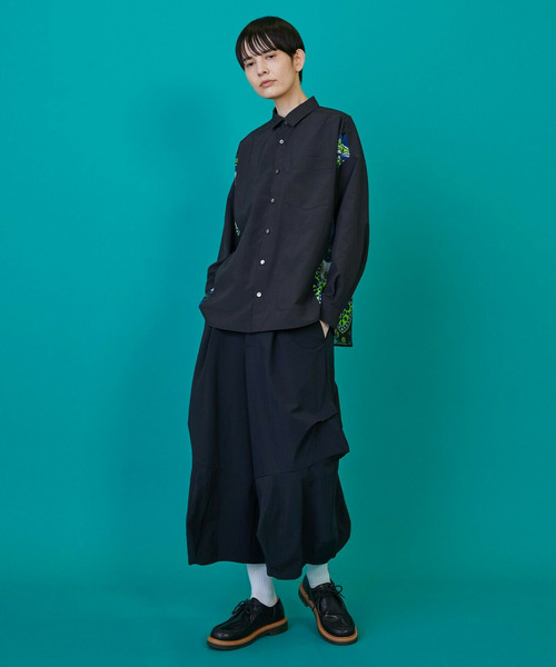 FRAPBOIS（フラボア）の「スカーフル ブラウス（シャツ/ブラウス・レディース・ブラック/ブルー・2/1）」の18枚目の写真