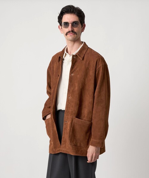 Steven Alan＞ ラフ スエード カバーオール（カバーオール）｜Steven