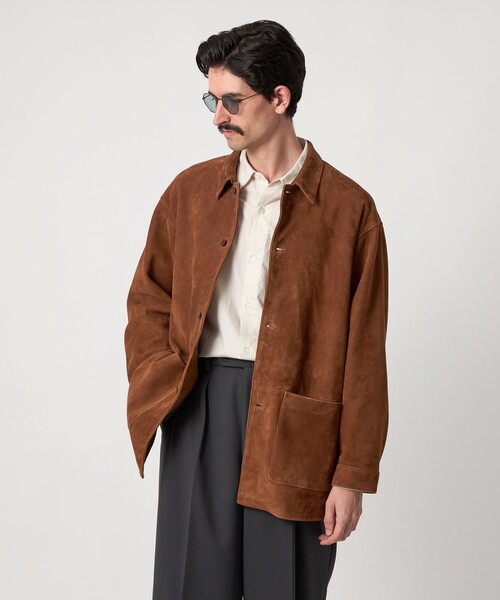 Steven Alan＞ ラフ スエード カバーオール（カバーオール）｜Steven