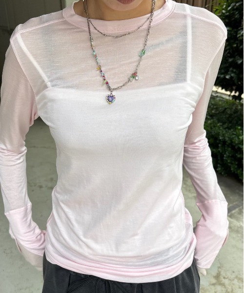 トップス ameri TURN OVER DETAIL TOP TURN OVER DETAIL TOP（Tシャツ/カットソー）｜Ameri（アメリ