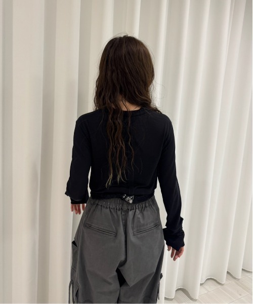 TURN OVER DETAIL TOP（Tシャツ/カットソー）｜Ameri（アメリ