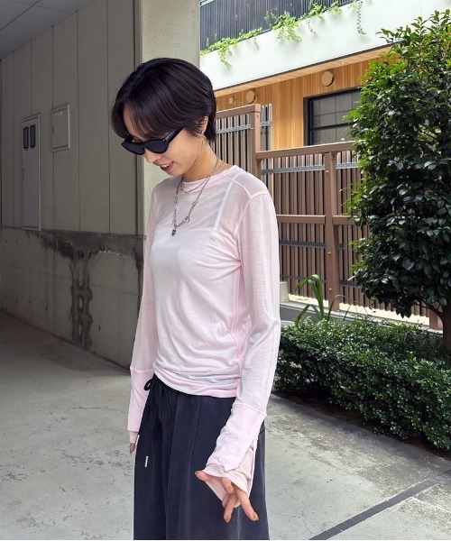 トップス ameri TURN OVER DETAIL TOP TURN OVER DETAIL TOP（Tシャツ/カットソー）｜Ameri（アメリ