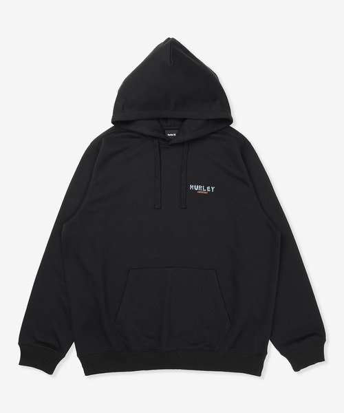 Hurley (ハーレー)の「Hurley/ハーレー プルオーバー パーカー スウェット フーディー バックプリント 裏毛 SWEAT CHILL OUT CAMP HOODIE MCFF252093(パーカー・メンズ・グレー/ブラック・L/M)」の4枚目の写真