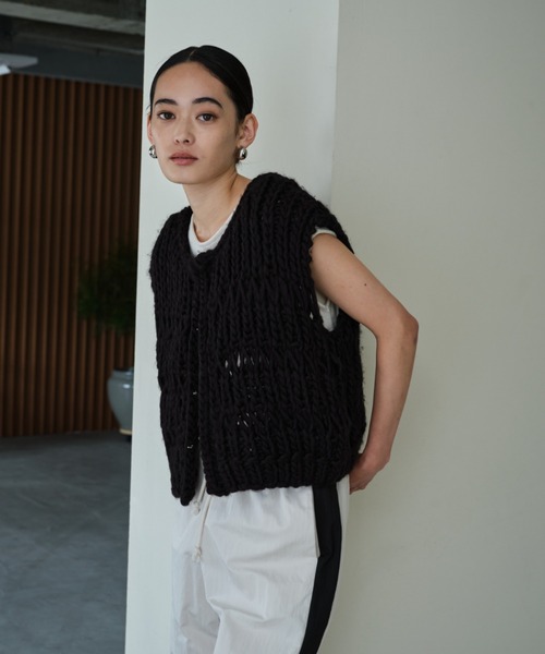 セール】ハンドニットローゲージベスト（ベスト）｜AIC.（エーアイシー