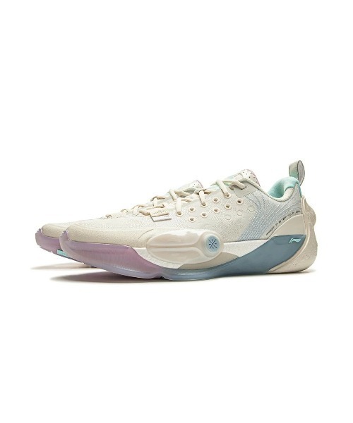 Kinetics(キネティクス)の「LI-NING Wade All City 13(リーニン ウェイド オール シティ 13)(スニーカー・メンズ・ベージュ系/グリーン系/ホワイト系・26.5cm/27.5cm/27cm)」の2枚目の写真