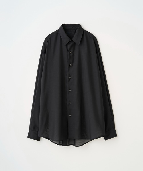 Juha(ユハ)の「SHEER LIGHT SHIRT(シャツ/ブラウス・メンズ・ブラック/サックスブルー/ホワイト・3/4)」の19枚目の写真