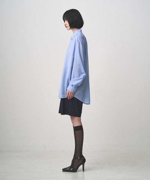 Juha(ユハ)の「SHEER LIGHT SHIRT(シャツ/ブラウス・メンズ・ブラック/サックスブルー/ホワイト・3/4)」の11枚目の写真