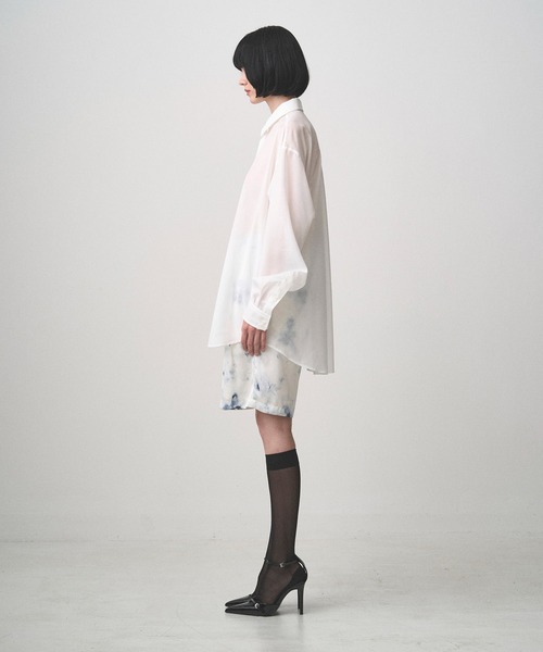 Juha(ユハ)の「SHEER LIGHT SHIRT(シャツ/ブラウス・メンズ・ブラック/サックスブルー/ホワイト・3/4)」の14枚目の写真