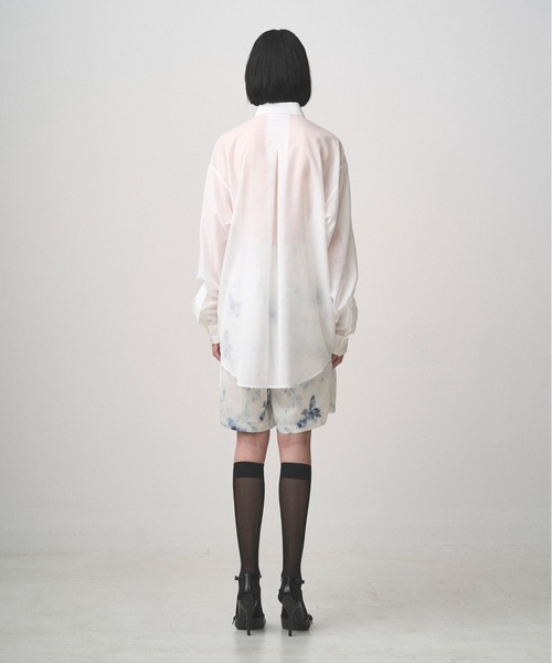 Juha(ユハ)の「SHEER LIGHT SHIRT(シャツ/ブラウス・メンズ・ブラック/サックスブルー/ホワイト・3/4)」の15枚目の写真
