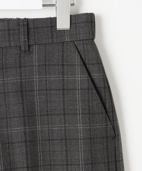自由区(ジユウク)の「TRギャバ裏起毛チェック柄ワイド パンツ(その他パンツ・レディース・ブラウン系4/グレー系4・40/38/42/36)」の10枚目の写真