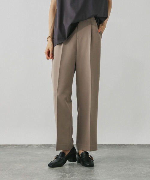 GLOBAL WORK（グローバルワーク）の「ウツクシルエットイージーWクロスストレートパンツ/495820（スラックス・レディース・モカ/ネイビー/アイボリー/ブラック・SMALL/MEDIUM/LARGE/X-LARGE/XX-LARGE/S-Long/M-Long/L-Long/XL-Long/X-SMALL）」の19枚目の写真