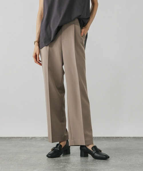 GLOBAL WORK（グローバルワーク）の「ウツクシルエットイージーWクロスストレートパンツ/495820（スラックス・レディース・モカ/ネイビー/アイボリー/ブラック・SMALL/MEDIUM/LARGE/X-LARGE/XX-LARGE/S-Long/M-Long/L-Long/XL-Long/X-SMALL）」の20枚目の写真