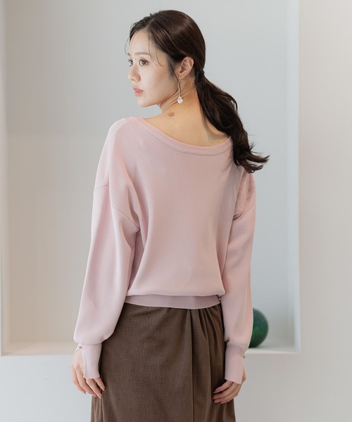 Andemiu（アンデミュウ）の「2WAYキンボタンカーディガン591951（カーディガン/ボレロ・レディース・アイボリー/ブラック/ピンク/ボルドー・FREE）」の12枚目の写真