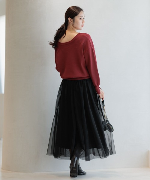 Andemiu（アンデミュウ）の「2WAYキンボタンカーディガン591951（カーディガン/ボレロ・レディース・アイボリー/ブラック/ピンク/ボルドー・FREE）」の14枚目の写真