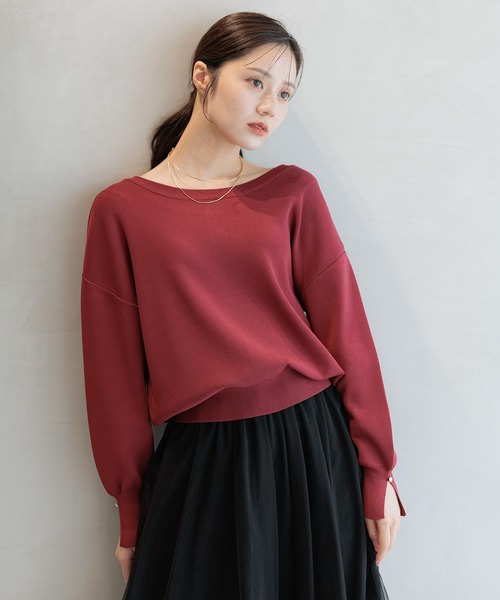 Andemiu（アンデミュウ）の「2WAYキンボタンカーディガン591951（カーディガン/ボレロ・レディース・アイボリー/ブラック/ピンク/ボルドー・FREE）」の18枚目の写真