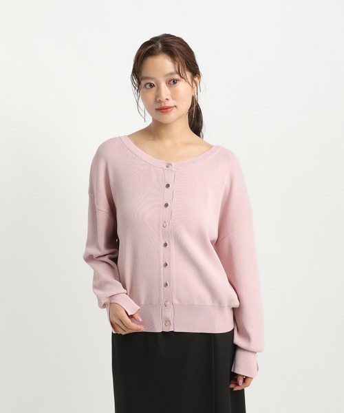 Andemiu（アンデミュウ）の「2WAYキンボタンカーディガン591951（カーディガン/ボレロ・レディース・アイボリー/ブラック/ピンク/ボルドー・FREE）」の22枚目の写真