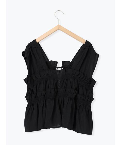 ehka sopo（エヘカソポ）の「◎リボンノースリブラウス（シャツ/ブラウス・レディース・キナリ/ブラウン/ブラック・F）」の14枚目の写真