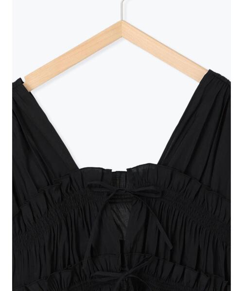 ehka sopo（エヘカソポ）の「◎リボンノースリブラウス（シャツ/ブラウス・レディース・キナリ/ブラウン/ブラック・F）」の15枚目の写真