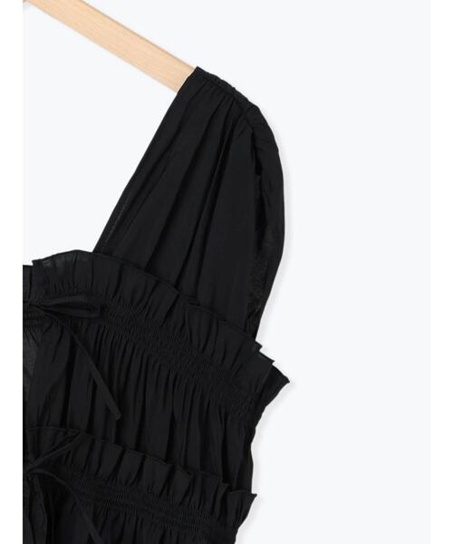 ehka sopo（エヘカソポ）の「◎リボンノースリブラウス（シャツ/ブラウス・レディース・キナリ/ブラウン/ブラック・F）」の16枚目の写真