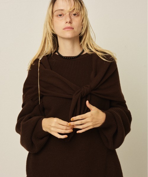 Rouge vif（ルージュヴィフ）の「【OCUCCI  jewelry/オクチ ジュエリー】Stone Choker-onyx オキニスチョーカーネックレス（ネックレス・レディース・ブラック・フリー）」の8枚目の写真