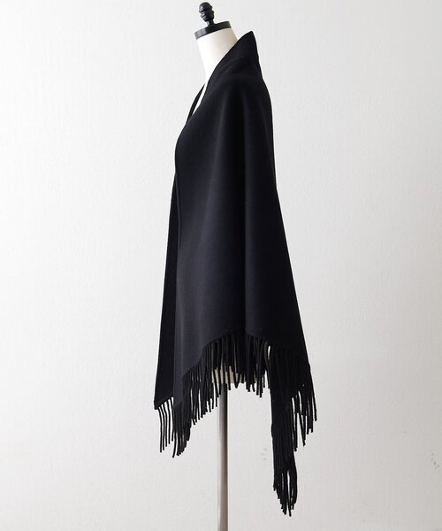 Whim Gazette（ウィムガゼット）の「【Christian AKS】Wool Fringe Stole（ストール/ショール・レディース・モカ/ブラック・FREE）」の7枚目の写真