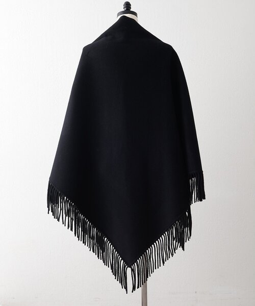 Whim Gazette（ウィムガゼット）の「【Christian AKS】Wool Fringe Stole（ストール/ショール・レディース・モカ/ブラック・FREE）」の8枚目の写真