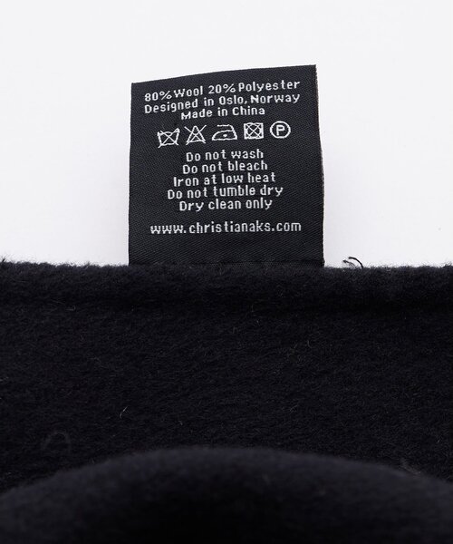 Whim Gazette（ウィムガゼット）の「【Christian AKS】Wool Fringe Stole（ストール/ショール・レディース・モカ/ブラック・FREE）」の9枚目の写真