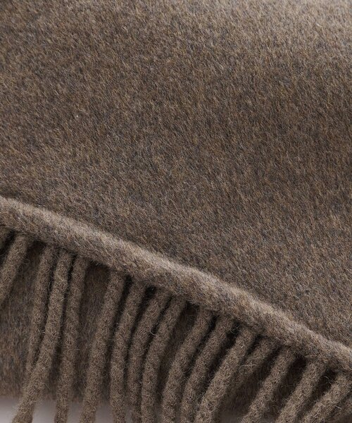 Whim Gazette（ウィムガゼット）の「【Christian AKS】Wool Fringe Stole（ストール/ショール・レディース・モカ/ブラック・FREE）」の5枚目の写真