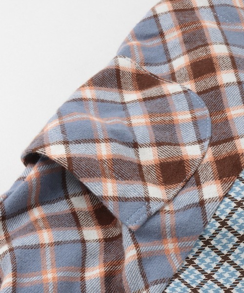 KP（ケーピー）の「チェック×mimiちゃん刺しゅう リバーシブルジャンスカ（ジャンパースカート・キッズ・ブルー/ピンク/ベージュ・90cm/110cm/100cm/120cm/130cm/80ｃｍ）」の19枚目の写真